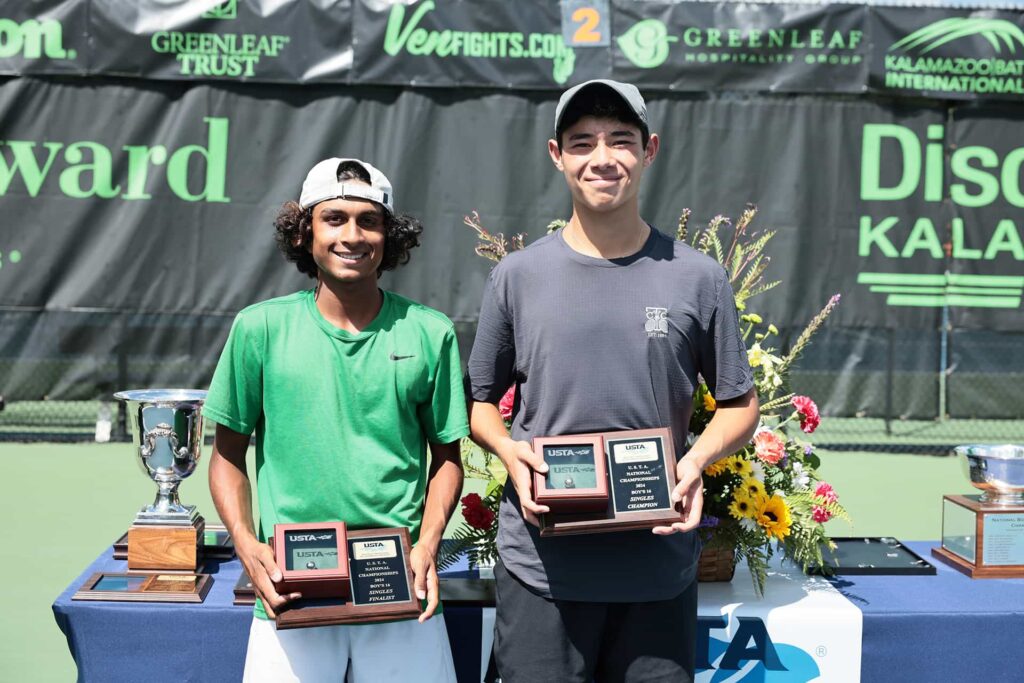 junior tennis championship finalists